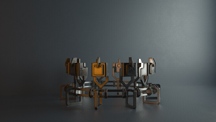 Hard Surfaces Kitbash 3D Pack for Cinema 4D and Element 3D