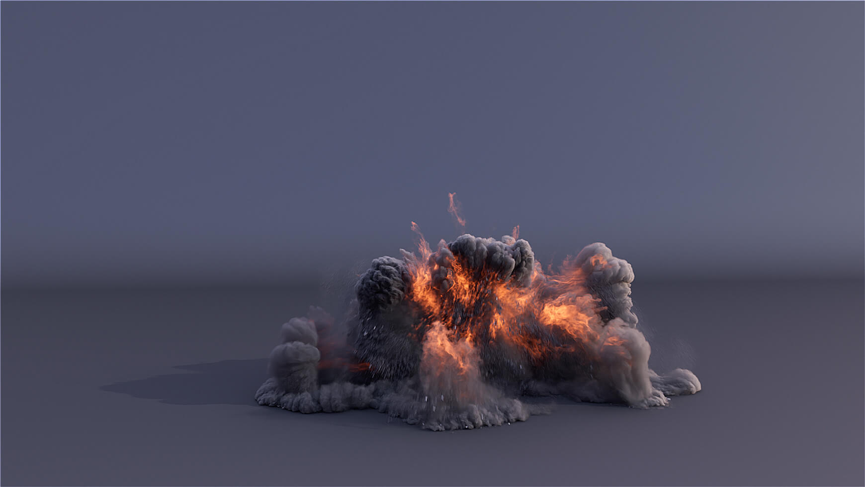 VDB Dust Hit Explosion 3D VFX Asset Animated